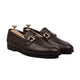Leory - Men's Dark Brown Pebble Grain Leather Loafer