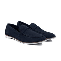 Eli - Women's Dark Blue Loafer