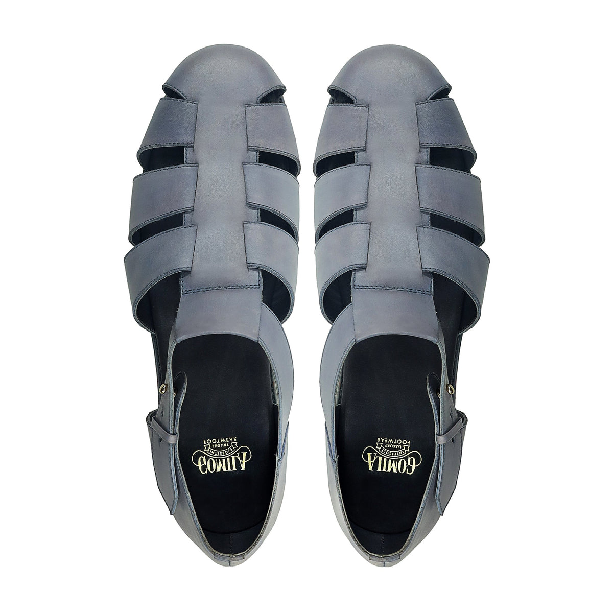 Carly - Men's Purple Calf Leather Sandal
