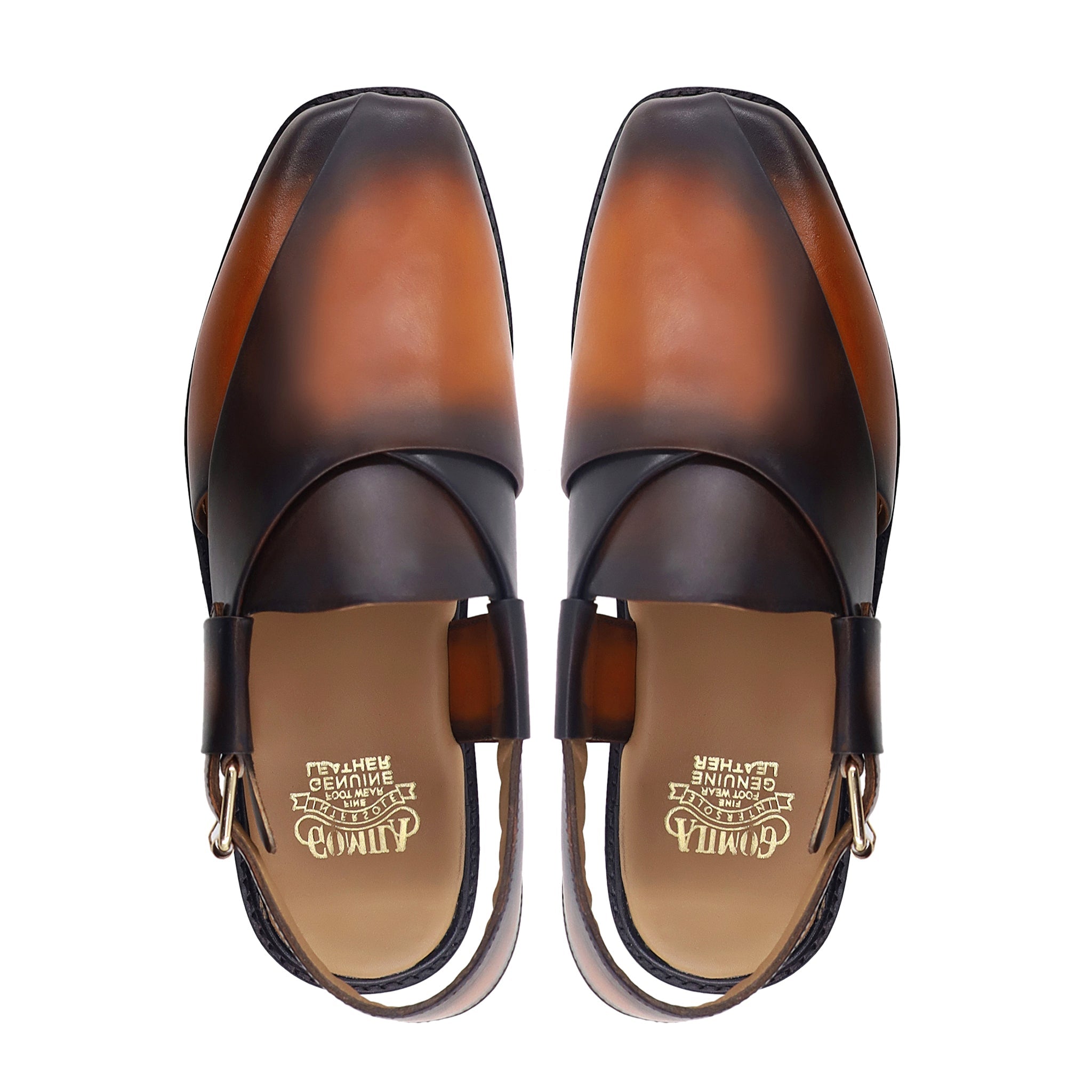 Keisuke - Men's Burnished Tan Calf Leather Sandal