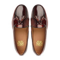 Oristano - Men's Burgendy Box Leather High Shine Loafer