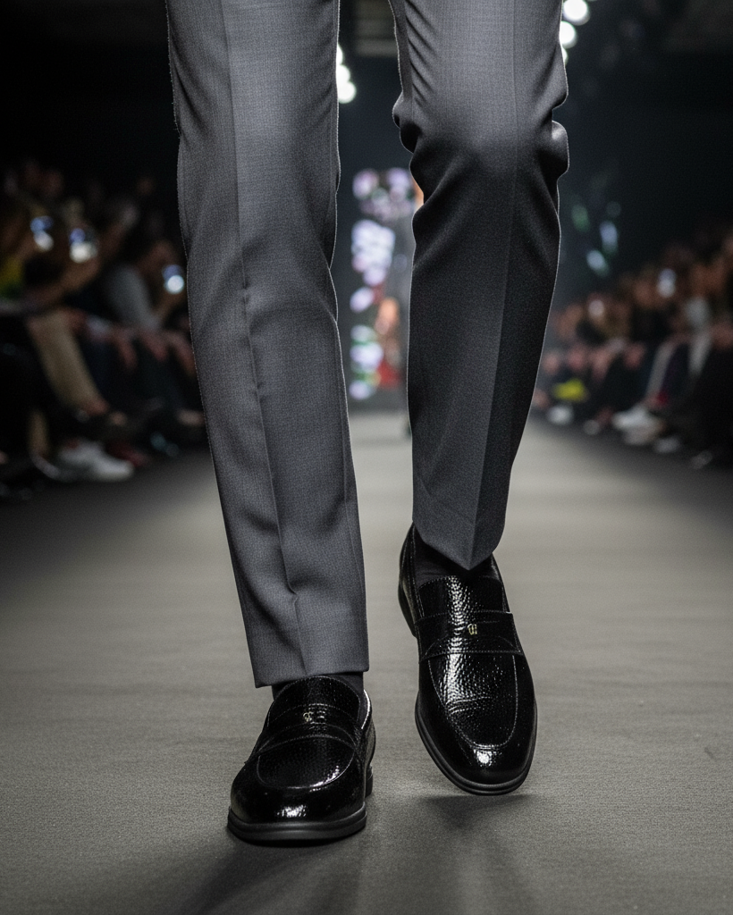 Mavix - Men's Black Patent Leather Loafer