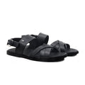 Kellen - Men's Black Calf Leather Sandals