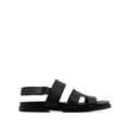 Reeve- Men's Black Pebble Grain Leather Sandal