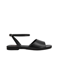Euna - Women's Black Strapped Sandal
