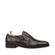 Allin - Men's Dark Brown Calf Leather Double Monksrap