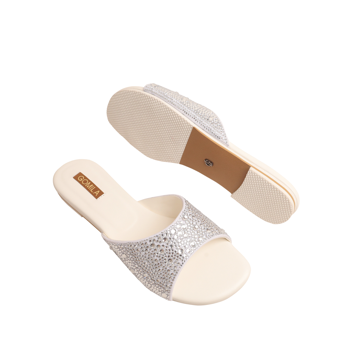 Amber - Women's White Slipper