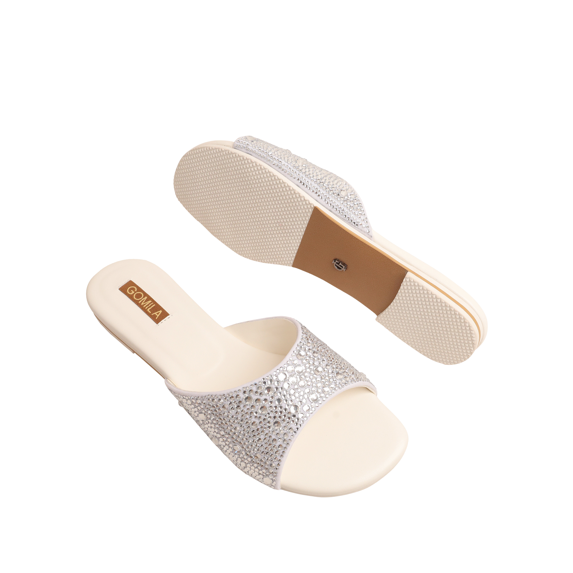 Amber - Women's White Slipper