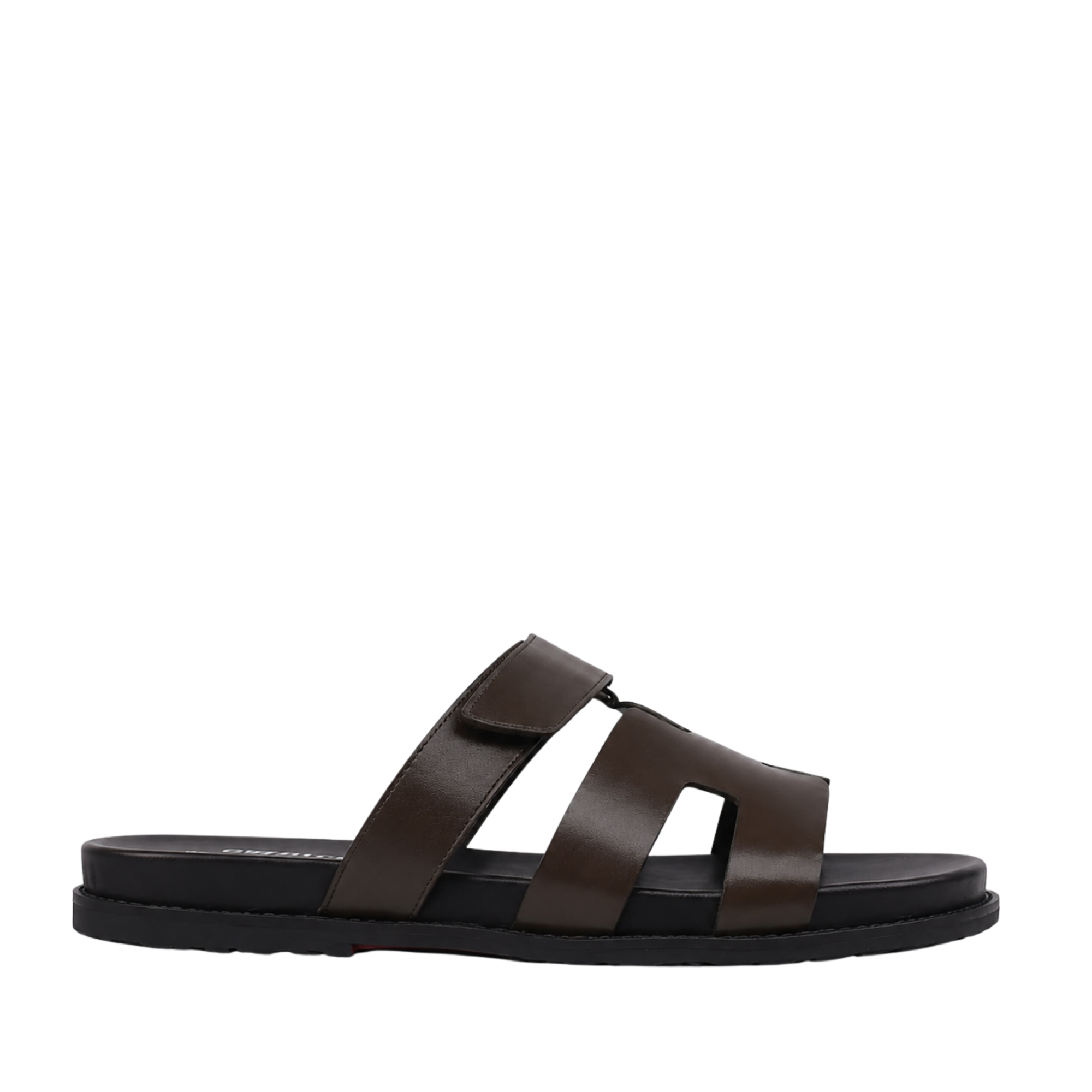 Alvaro - Men's Dark Brown Calf Leather Slipper