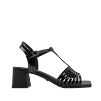 Gracewalk - Women's Black Strapped 50mm Heel