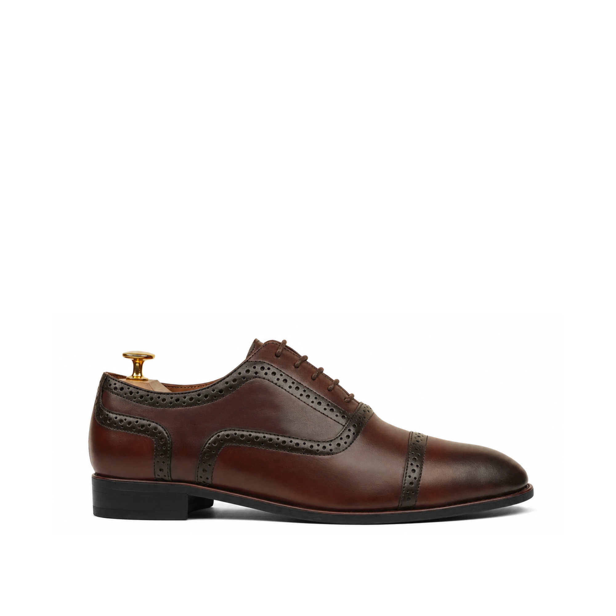 Vant - Men's Reddish Brown Calf Leather Oxford Shoe