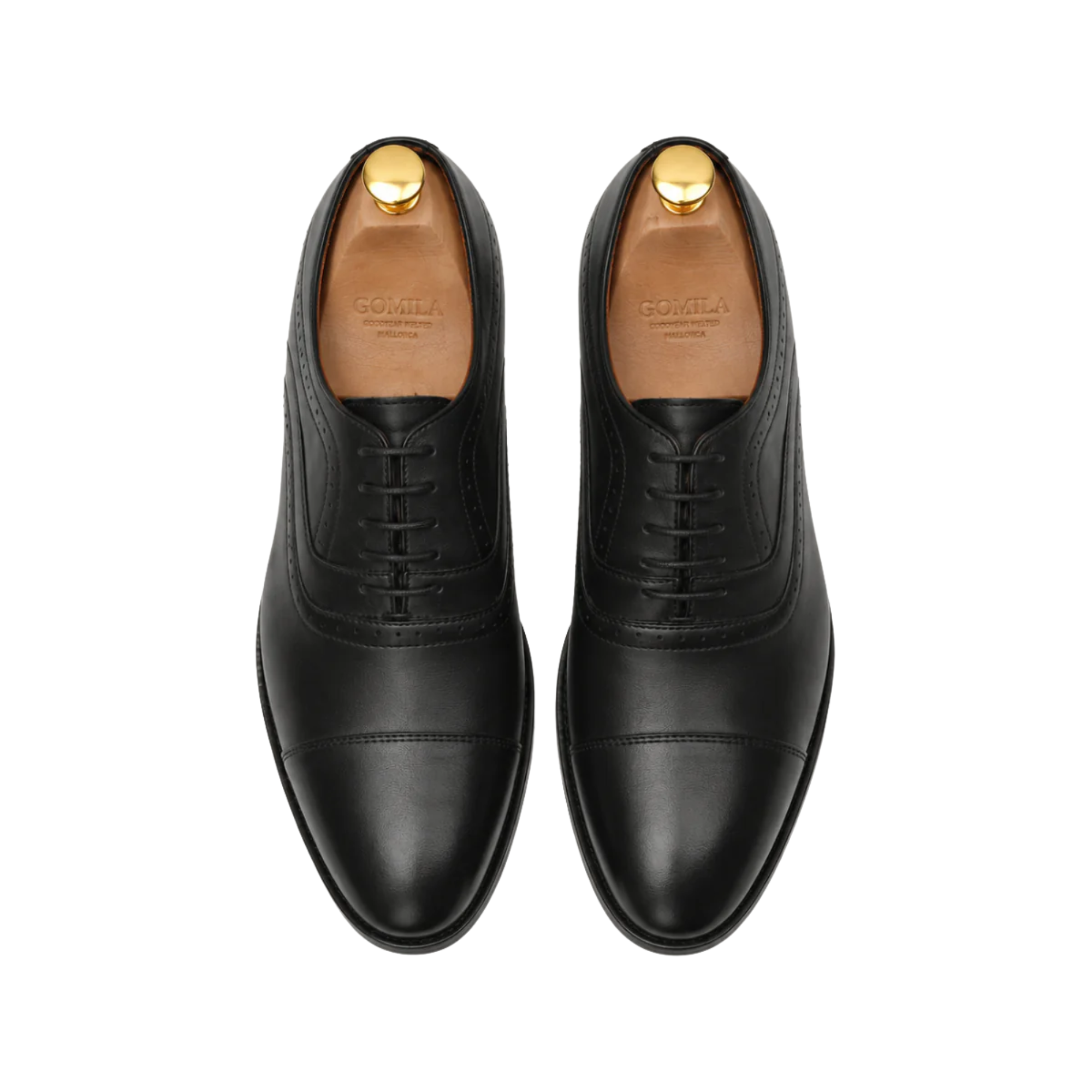Moreton - Men's Black Calf Leather Oxford Shoe