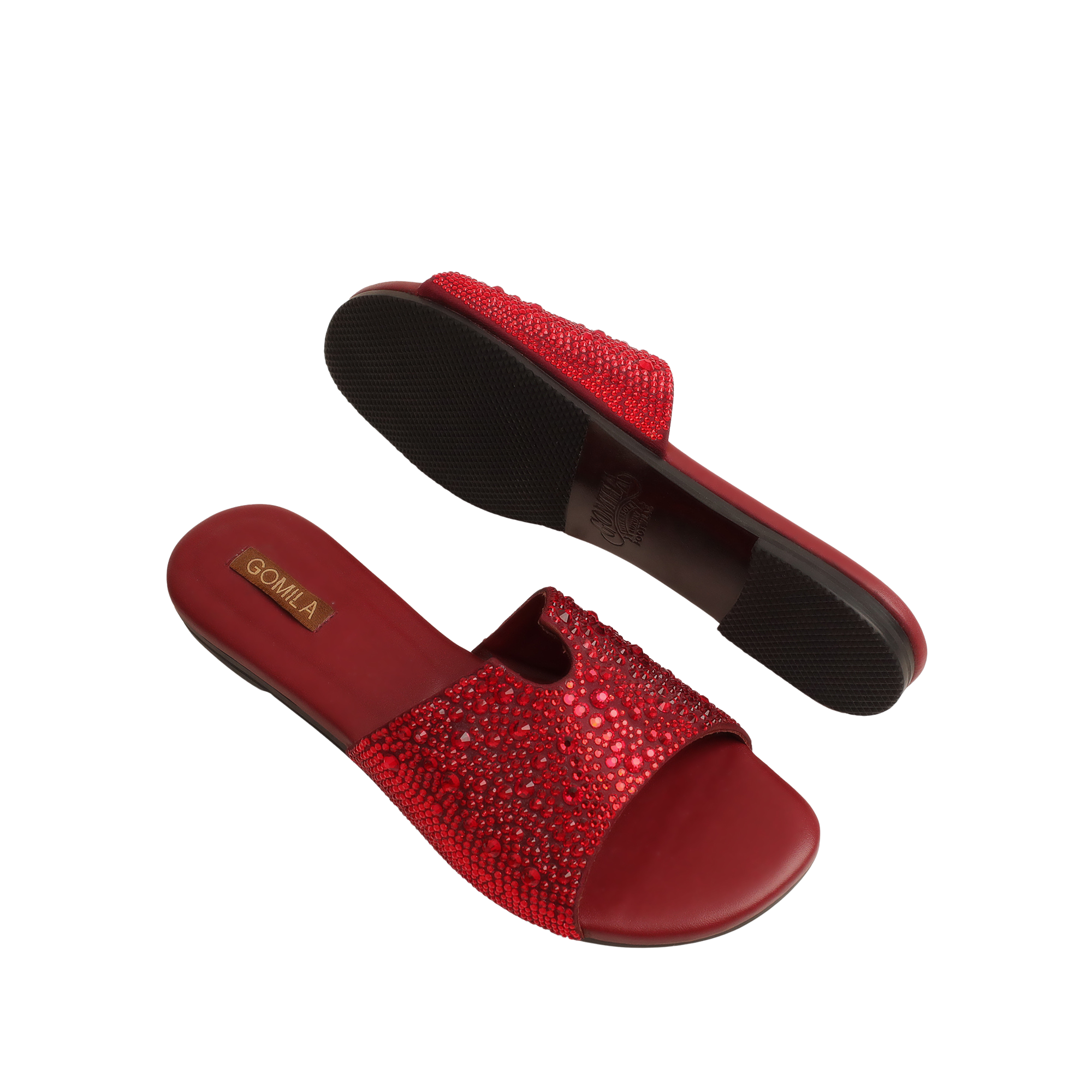 Serena - Women's Red Slipper