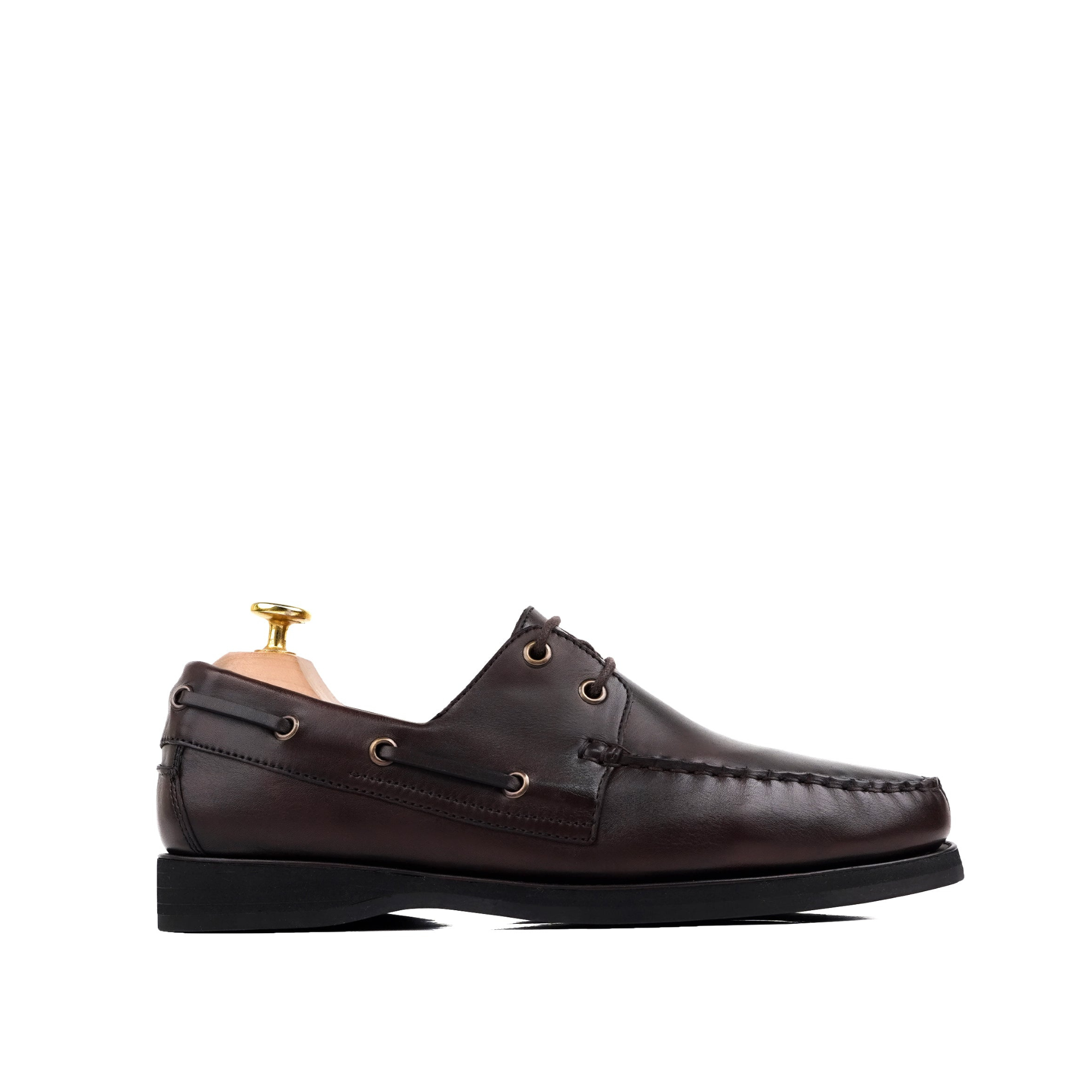 Anymz - Men's Dark Brown Calf Leather Derby Shoe
