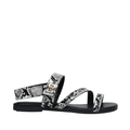 Calyx - Women's Black and Grey Strapped Sandal