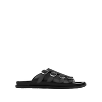 Nero - Men's Black Calf Leather Slipper