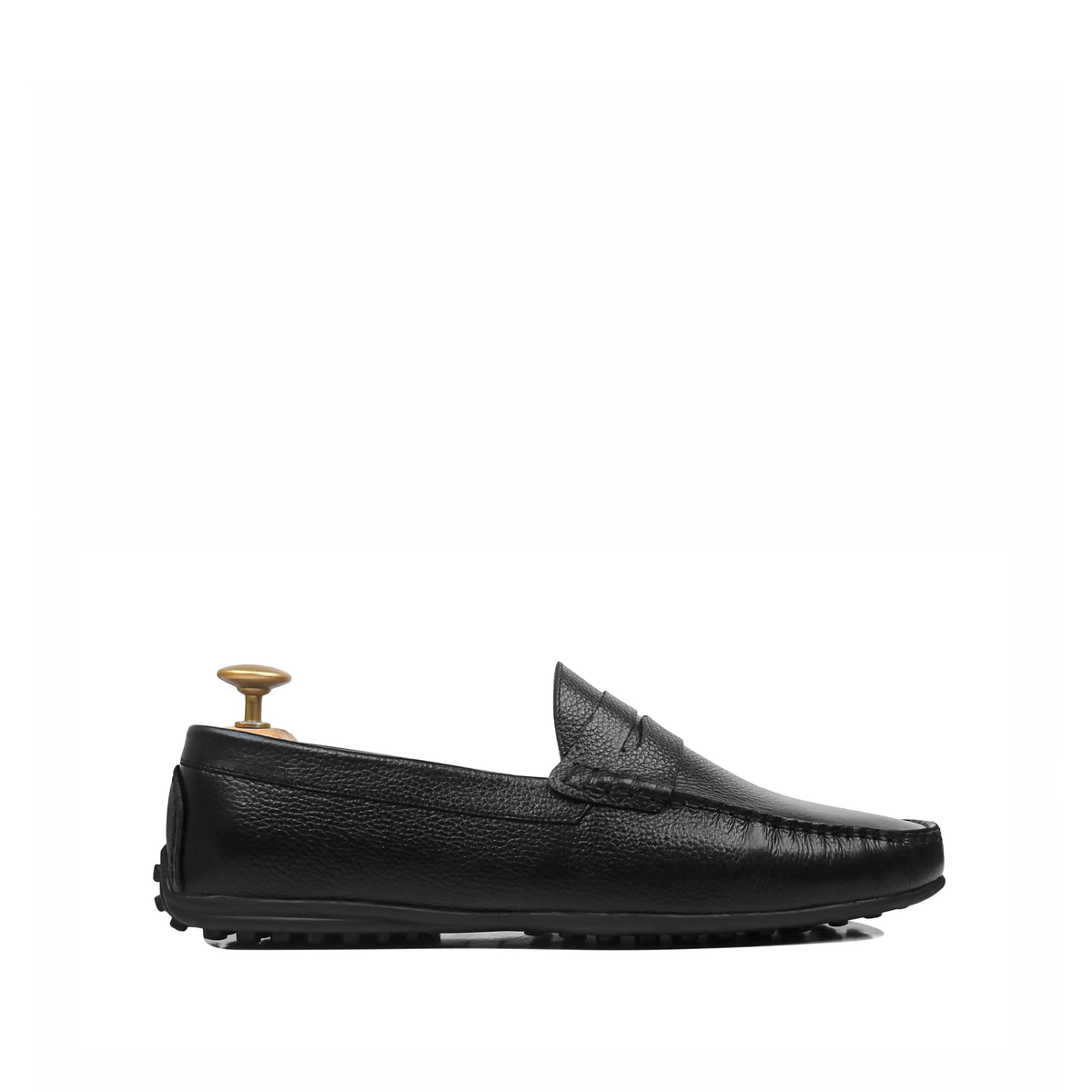 Drex - Men's Black Calf Leather Driver Shoe