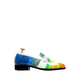 Elios - Men's White Hand Painted Strapped Loafer
