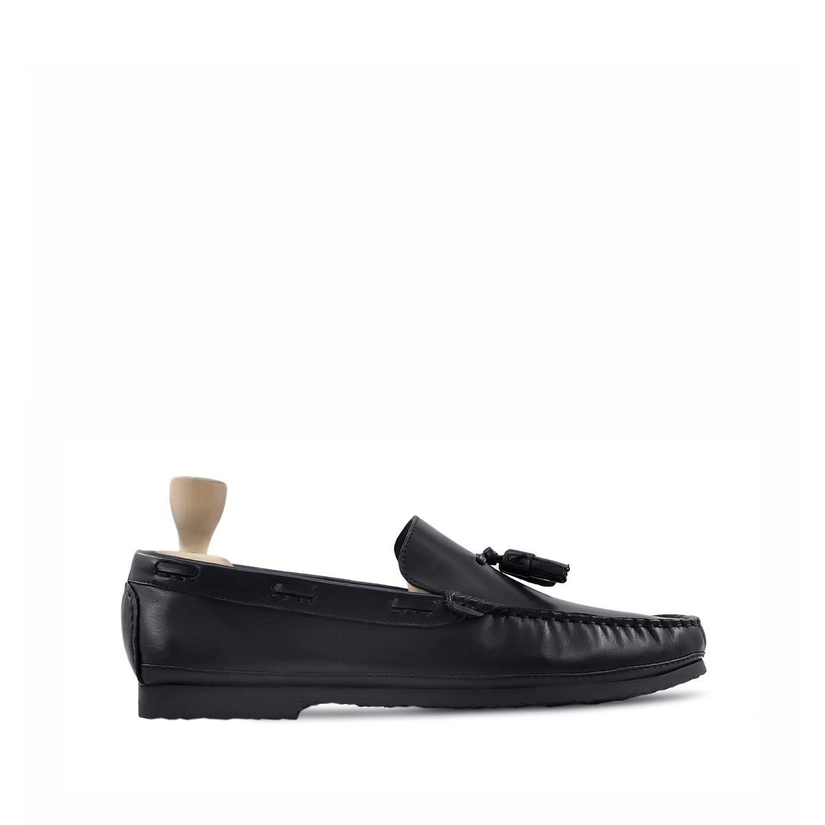Tiffany - Men's Black Calf Leather Driver Shoe