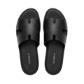 Cameron CRUST - Men's Black Calf Leather Slipper