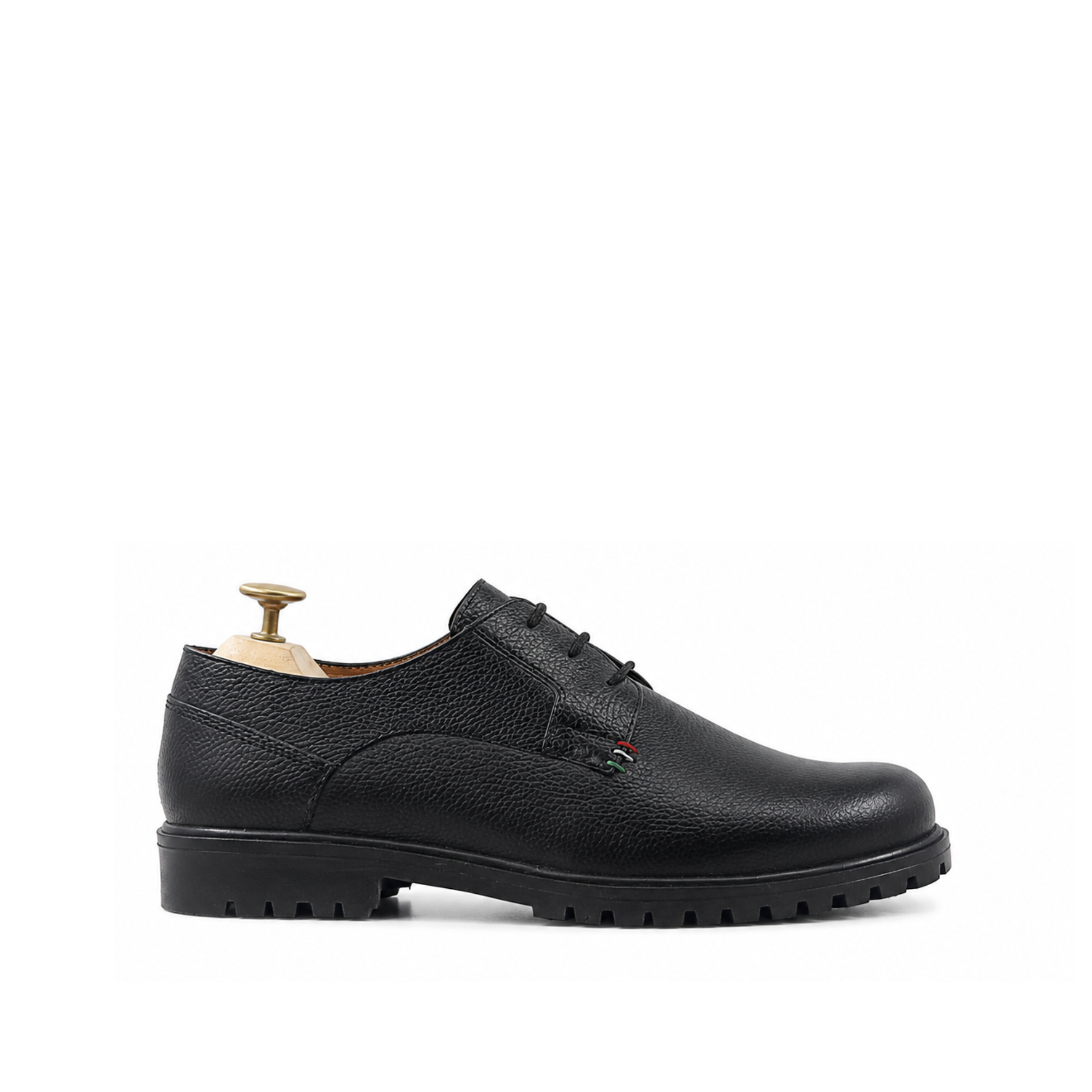 Demian - Men's Black Pebble Grain Derby Shoe
