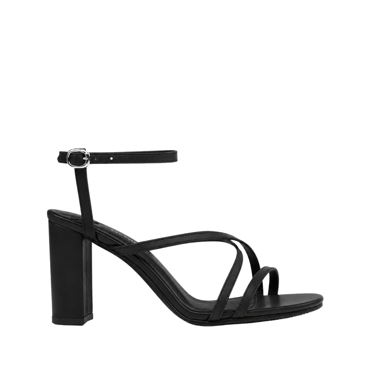 Arlina - Women's Black Strapped Heel