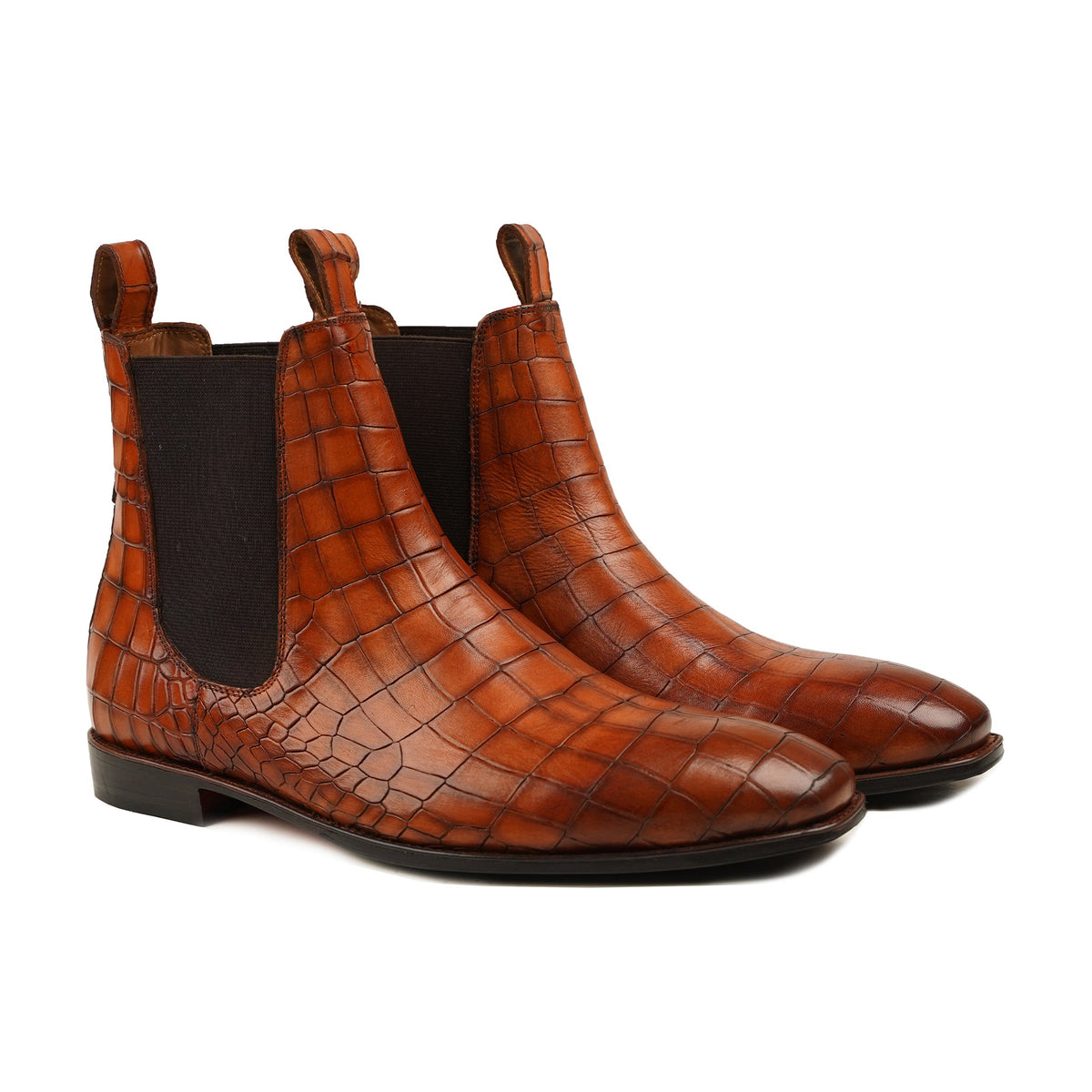 Niya - Men's Burnished Tan Calf Leather Chelsea Boot