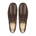 Syrex - Men's Dark Brown Calf Leather Loafer